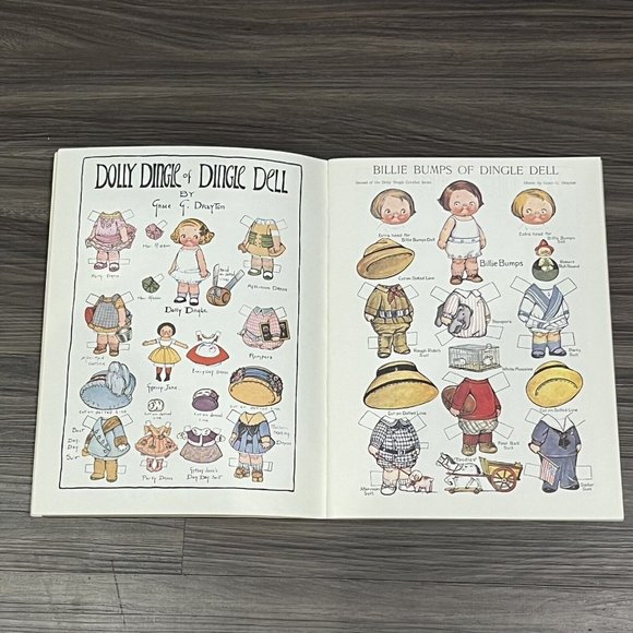 Vintage 1978 Dolly Dingle Paper Doll Book Around The World Grace G Drayton Uncut - Picture 11 of 16